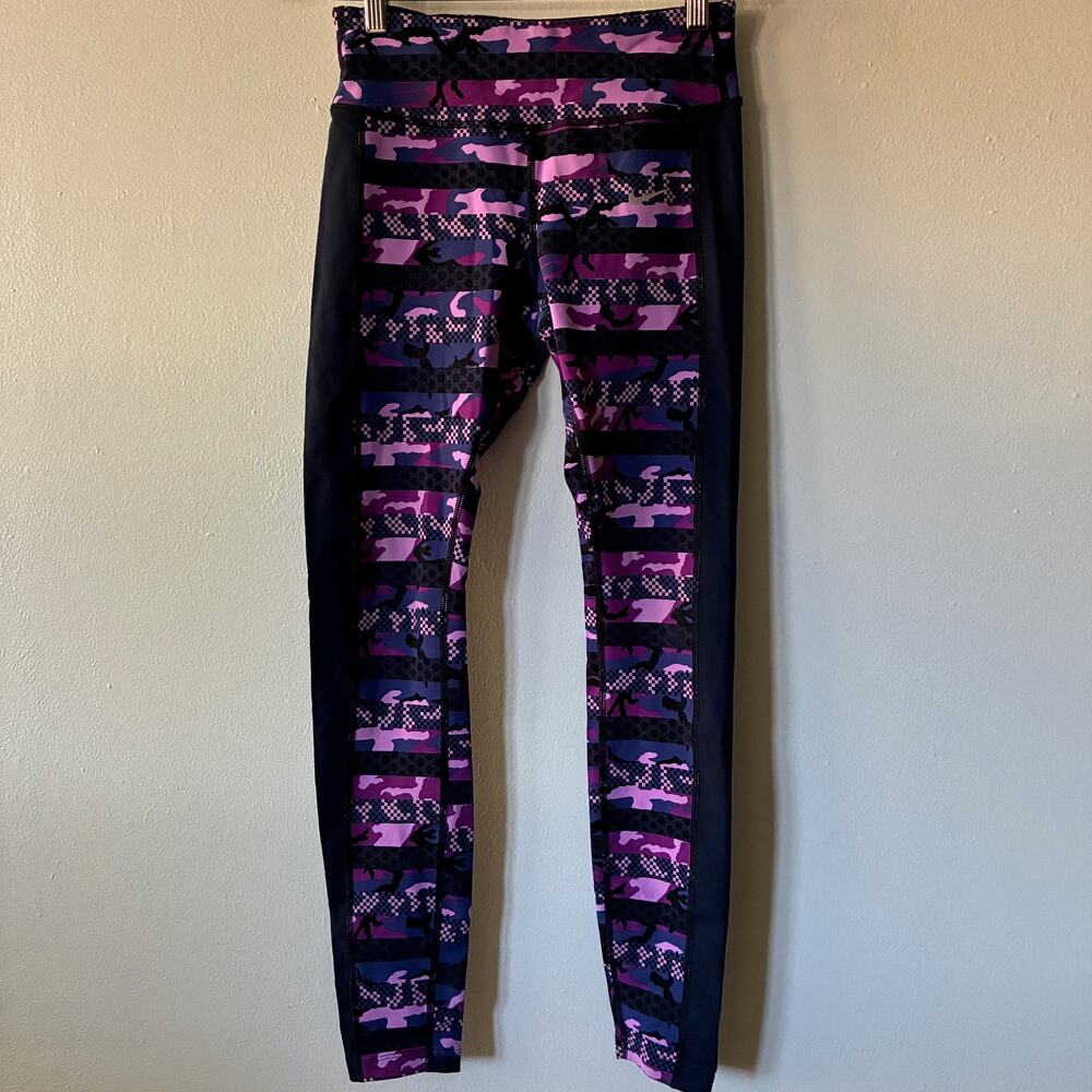 Nike Dri-FIT Purple Camo Leggings Women's XS Running Yoga Training Pants